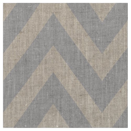 Gray Modern Chevron Large Scale Fabric