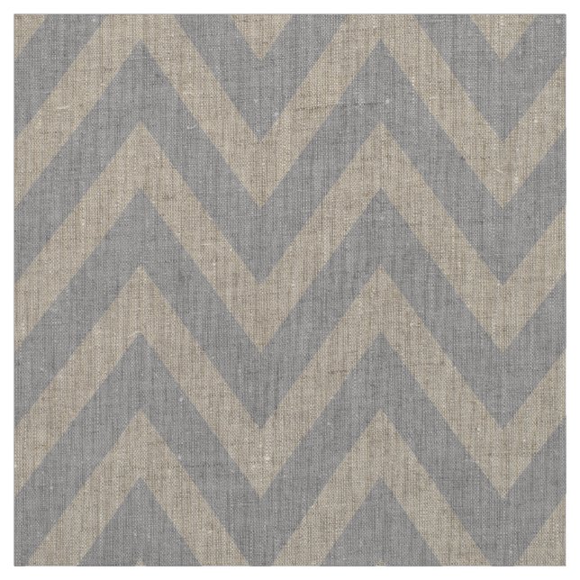 Gray Modern Chevron Large Scale Fabric (Swatch)