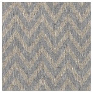 Gray Modern Chevron Stripes Fabric
