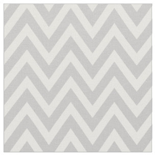 Gray Modern Chevron Stripes Fabric