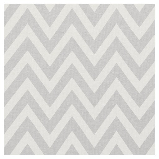 Gray Modern Chevron Stripes Fabric
