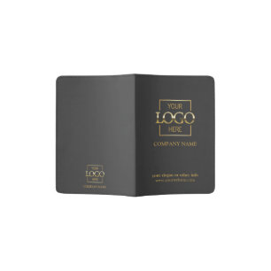 Gray Modern Custom Professional Business Travel Passport Holder