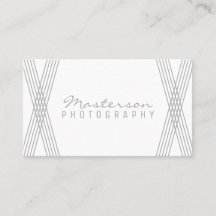 Gray Modern Deco Business Card