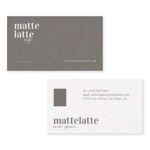 Gray | Modern Elegant Minimalist Professional Business Card