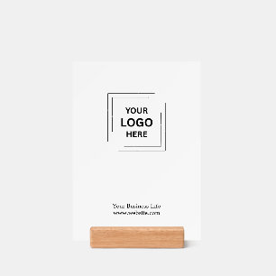 Gray Modern Minimalist   Custom Business Logo  Holder