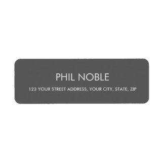 Gray modern simple professional name monogram label