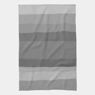 Gray Modern Simple Stripes Pattern Kitchen Towel