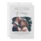 Gray Modern Stylish Boho Wedding Photo Invitation