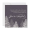 Gray Modern Winter Wedding Invitations Trees