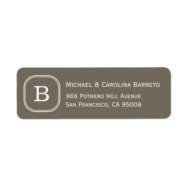 Gray Monogram Labels (Front)