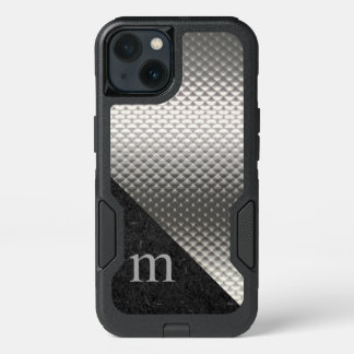Gray Monogrammed Otterbox iPhone 13 Case
