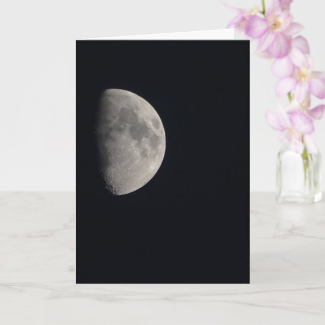 Gray Moon Landscape Card (Orchid)