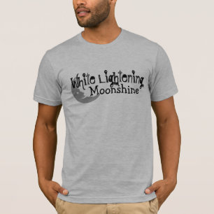 Gray Moonshine Tee - White Lightening