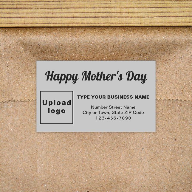 Gray Mother’s Day Business Rectangle Sticker (Creator Uploaded)