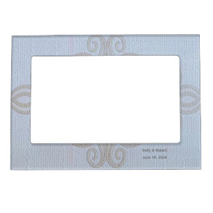 “Gray Motive” Wedding Favor Magnetic Frame