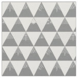 gray mountain triangles fabric