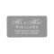 Gray Mr and Mrs Script Wedding Address