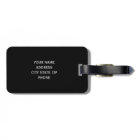 Gray Mr and Mrs travel luggage tag for newlyweds