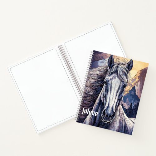 Gray Mustang Notebook
