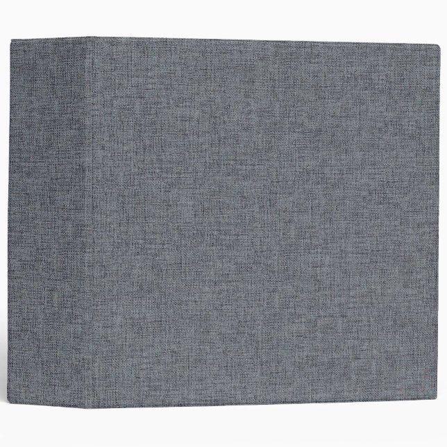 Gray Nature Linen Texture Blank Clean Professional 3 Ring Binder (Front/Spine)