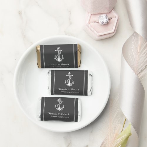 Gray Nautical Anchor Hersheys Miniatures