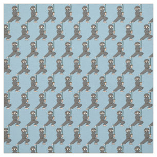 Gray Ninja 2 Design Fabric