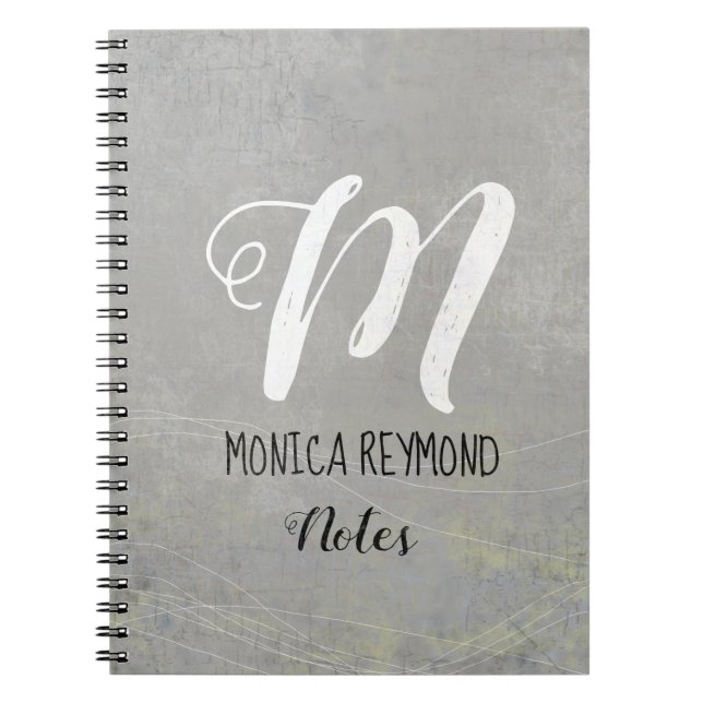 gray notes notebook (Front)