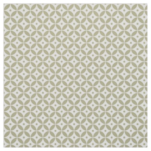 Gray Olive Geometric Pattern Shippo. Yacht Fabric