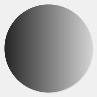 Gray Ombre Blank Classic Round Sticker