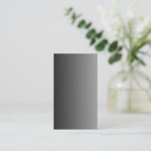 Gray Ombre Business Card (Standing Front)