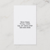 Gray Ombre Business Card (Back)