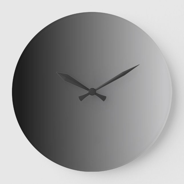 Gray Ombre Large Clock (Front)