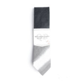Gray Ombre Necktie w/Personalized Monogram (Front)