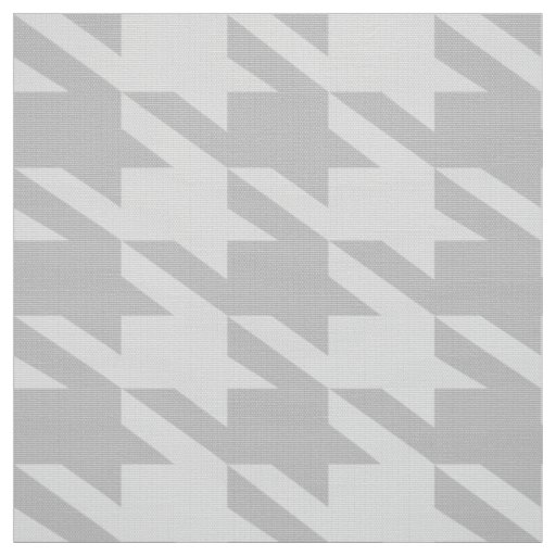 Gray On Gray Houndstooth Seamless Pattern Fabric