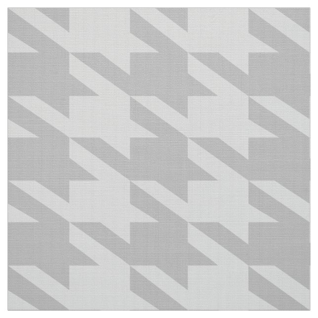Gray On Gray Houndstooth Seamless Pattern Fabric (Swatch)