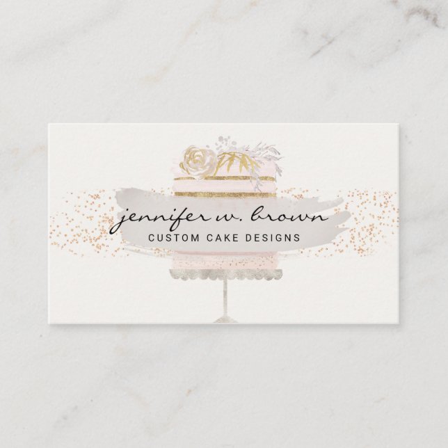 Gray online course cookbook baking teacher business card (Front)