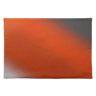 Gray Orange Grey Cloth Placemat