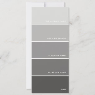 Gray Paint Swatch New Address Announcement