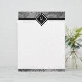Gray Paisley Initial (Standing Front)