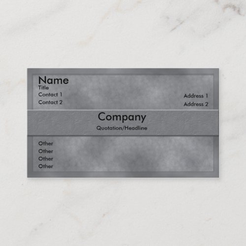 Gray Parchment Business Card