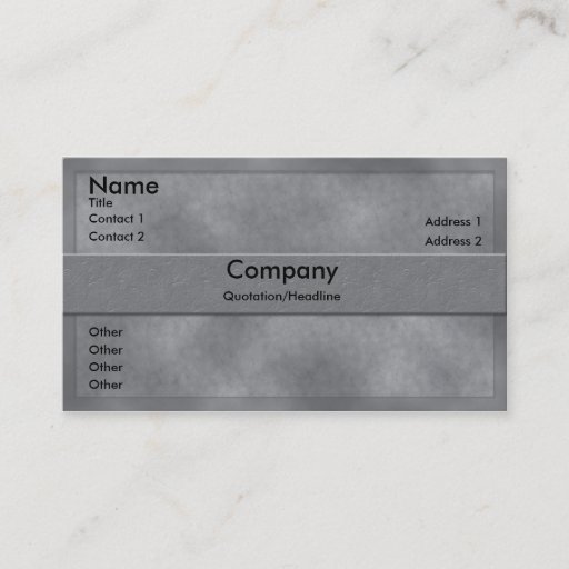 Customizable Gray Parchment Business Card