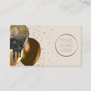 Gray Party Decor Event Birthday Balloon logo Business Card
