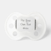 Gray Patchwork Pattern Pacifier (Front)
