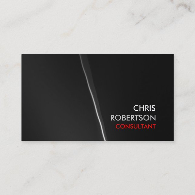 Gray Pattern Background Attractive Business Card (Front)