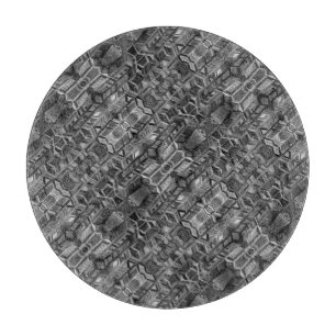 Gray Pattern Glass Cutting Board