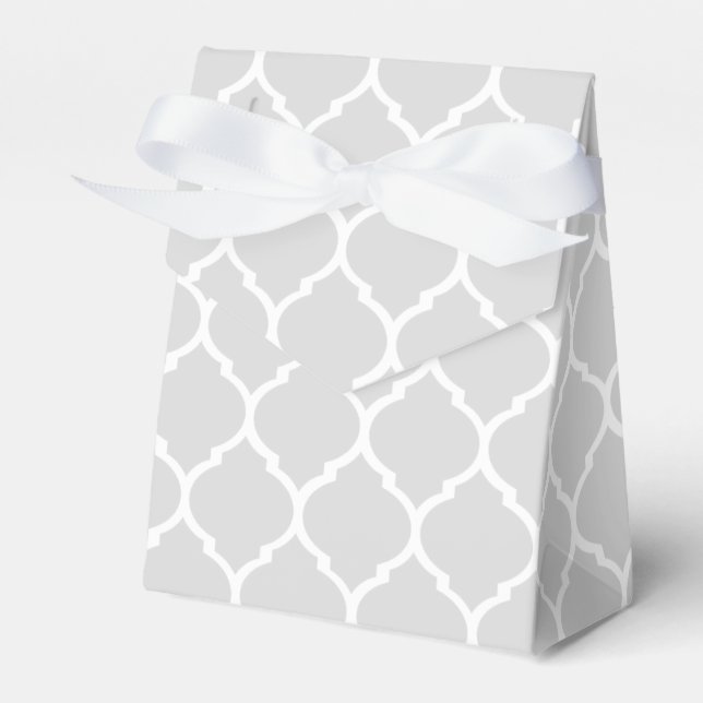 Gray Pattern Treat Boxes (Front Side)