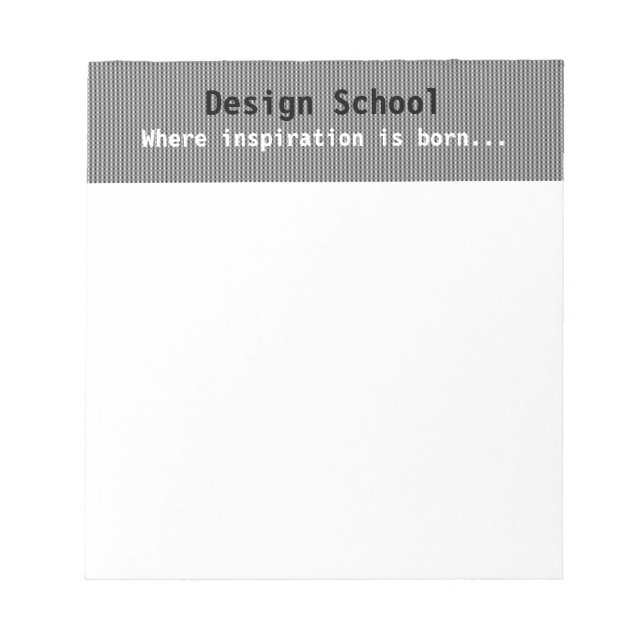 Gray Patterned Business Notepad (Front)