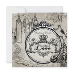 Gray Patterned Unconditional Love Wedding Invite