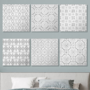 Gray Patterns Acrylic Photo Tile