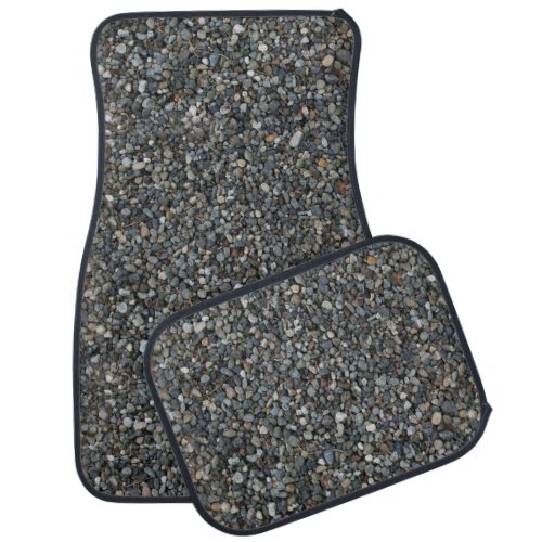 Gray Pea Gravel Rocks Pebbles Car Mat